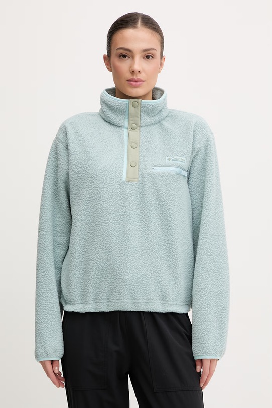 Columbia bluza sportowa Helvetia bez kaptura turkusowy 2092231