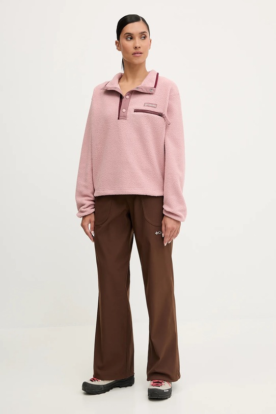 Columbia bluza sportowa Helvetia 2092231 różowy AW25
