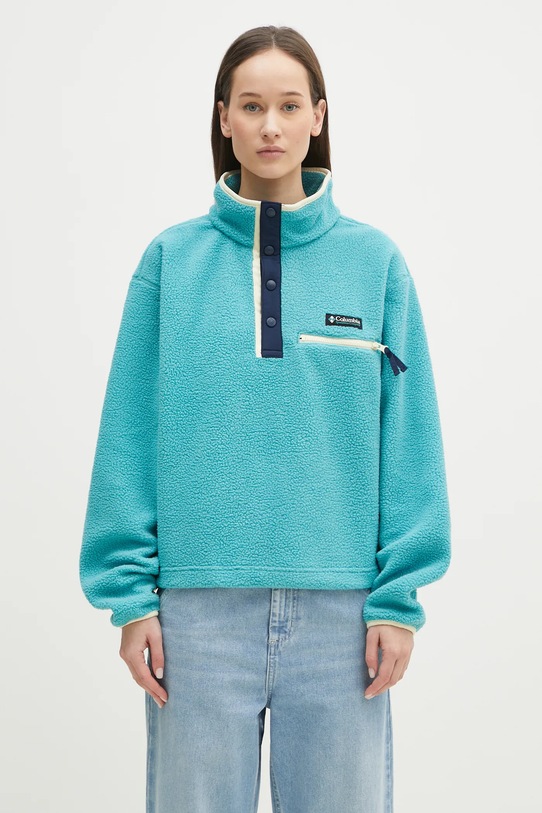 Columbia bluza sportowa Helvetia bez kaptura turkusowy 2092231
