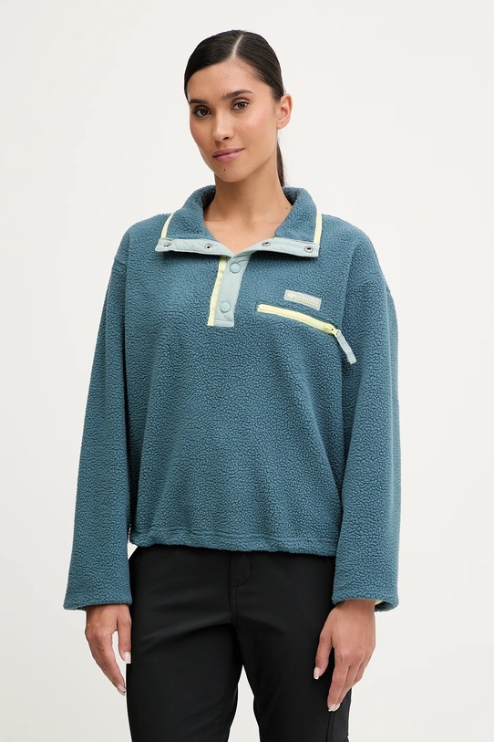 Columbia bluza sportowa Helvetia bez kaptura turkusowy 2092231