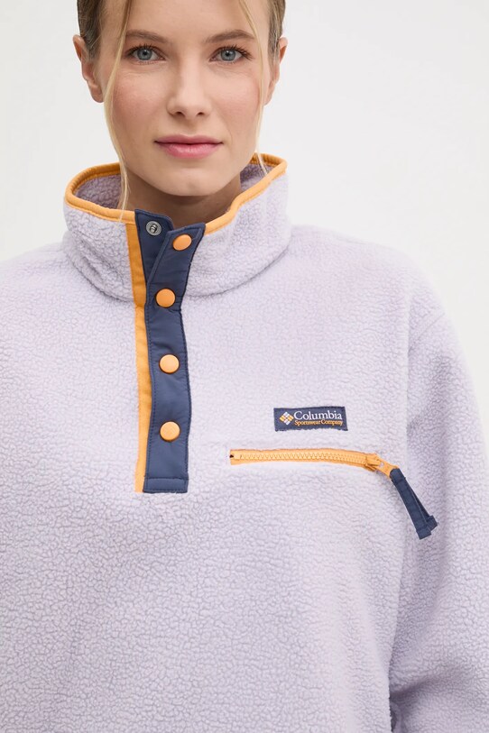 Športová mikina Columbia Helvetia fialová 2092231
