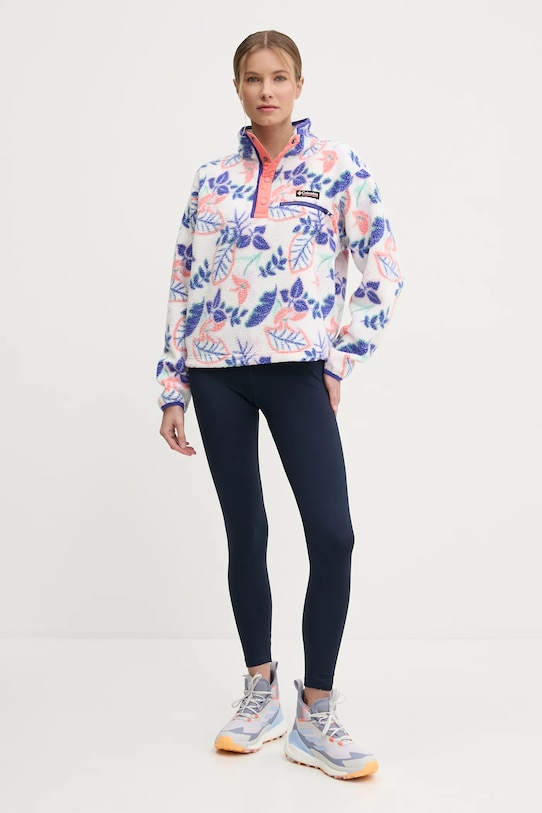 Columbia felpa da sport Helvetia 2098501 bianco AW25