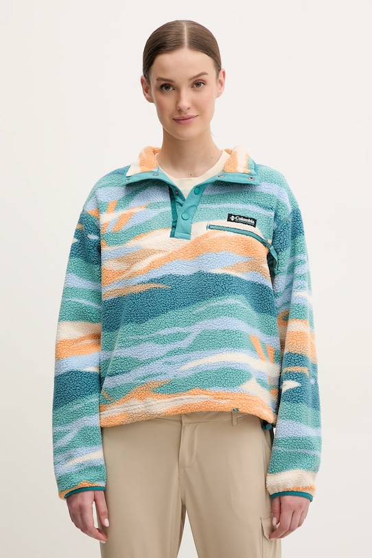 Columbia bluza sportowa Helvetia bez kaptura turkusowy 2098501