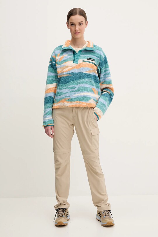 Columbia sportos pulóver Helvetia 2098501 türkiz AW24