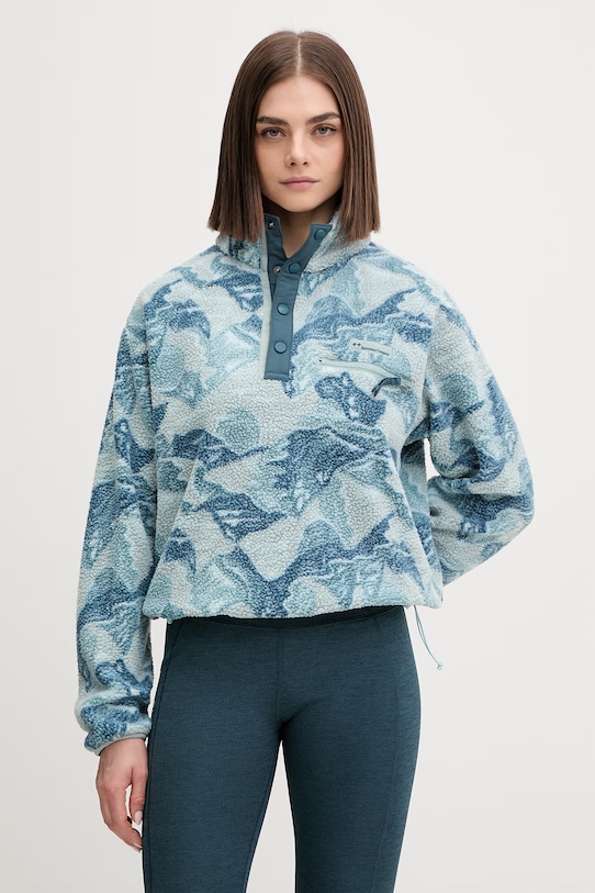 Спортивна кофта Columbia Helvetia без капюшона бірюзовий 2098501