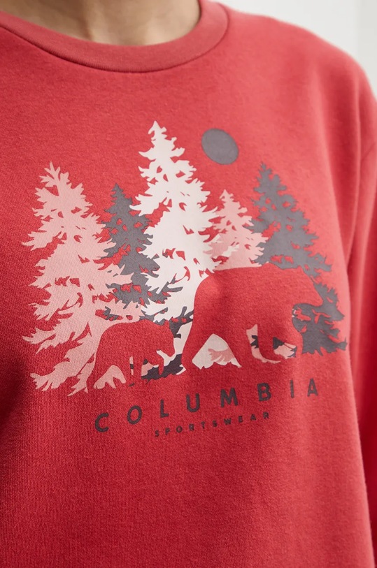 Columbia bluza Hart Mountain Crew 2086431 rosu