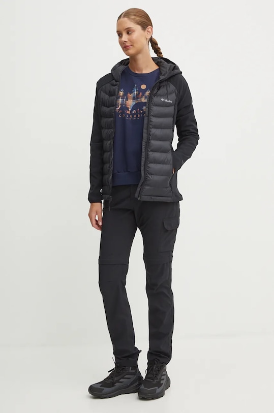 Columbia bluza Hart Mountain Crew 2086431 bleumarin AW24