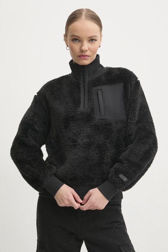 Fleecová mikina UGG bez kapuce černá 1158750