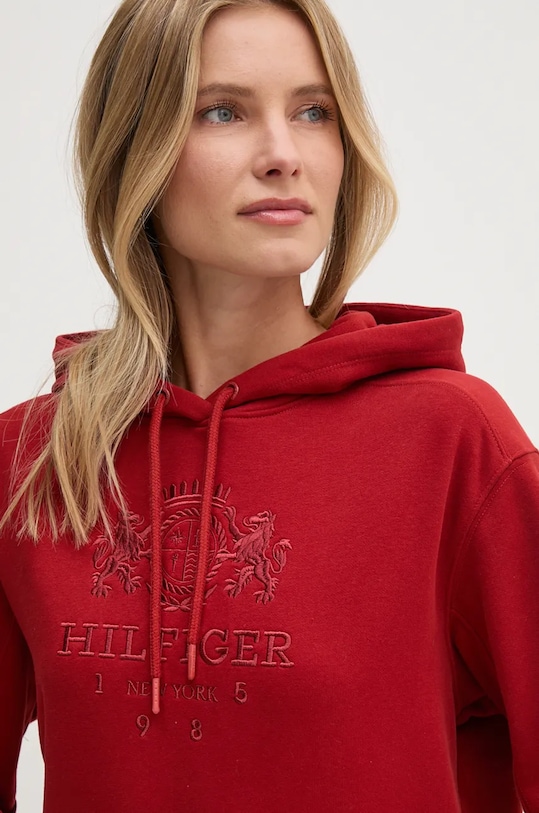 Mikina Tommy Hilfiger burgundské WW0WW42888