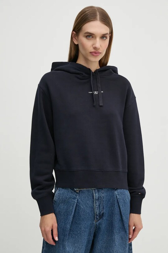 Tommy Hilfiger bluza uni bleumarin WW0WW42896