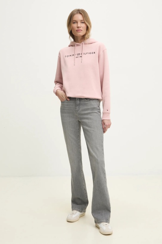 Mikina Tommy Hilfiger WW0WW43598 růžová AW25