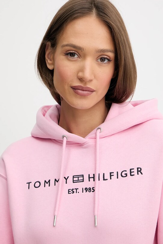 Odzież Tommy Hilfiger bluza WW0WW43598 różowy