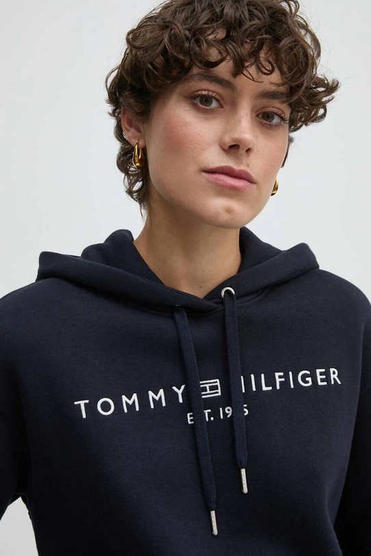 Mikina Tommy Hilfiger tmavomodrá WW0WW43598