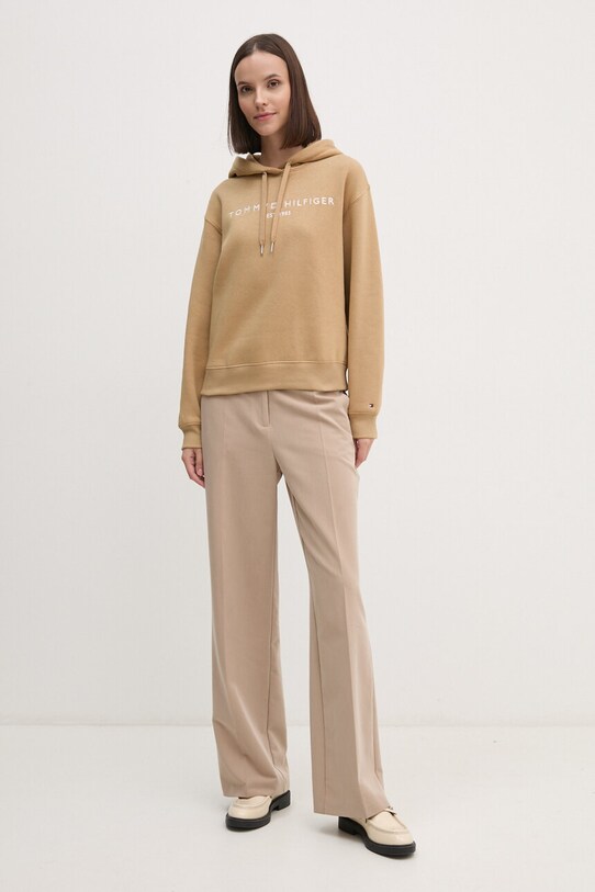 Tommy Hilfiger bluza WW0WW43598 bej SS25