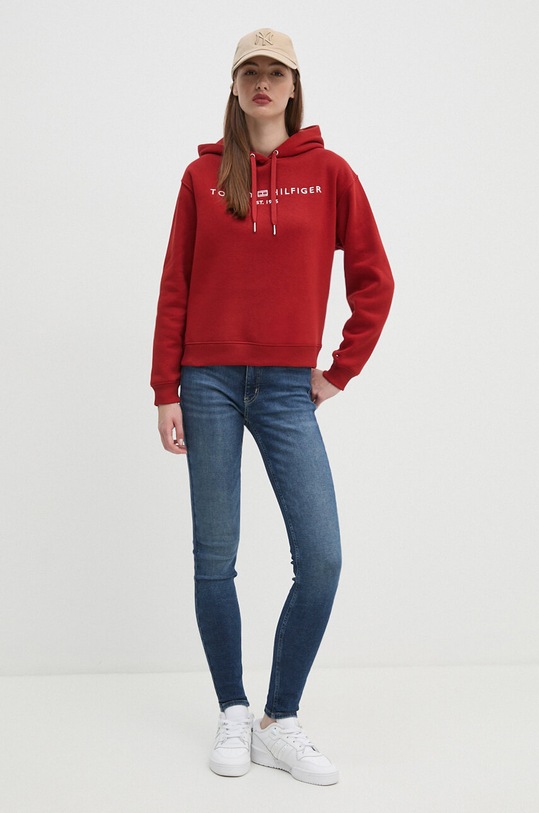 Кофта Tommy Hilfiger WW0WW43598 бордо SS25
