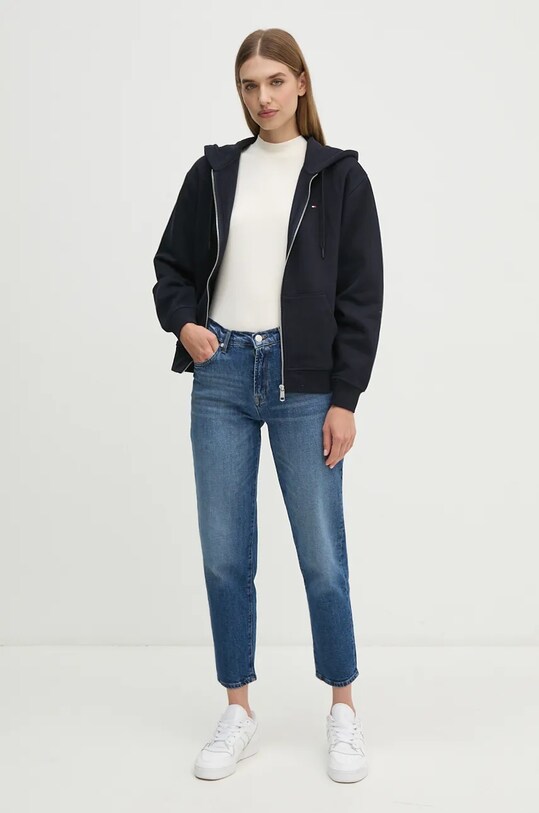Tommy Hilfiger bluza WW0WW44166 bleumarin AW24