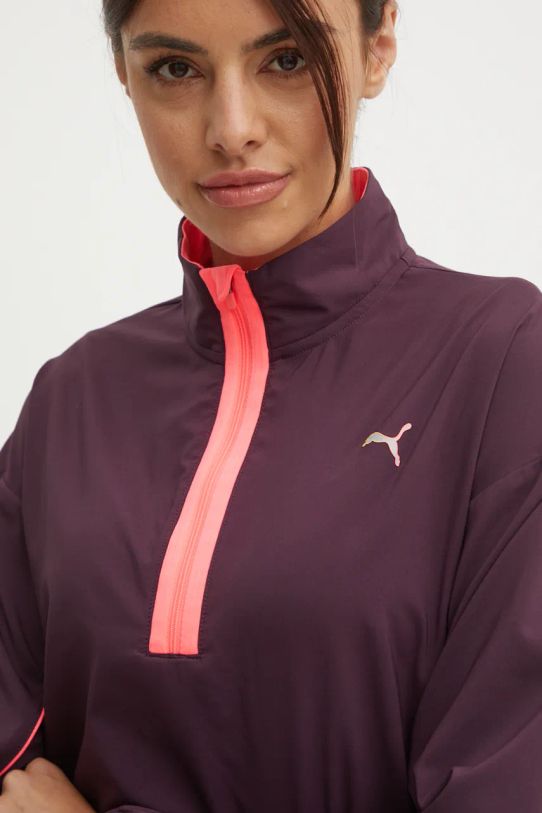 Толстовка для бега Puma For Her фиолетовой 525743