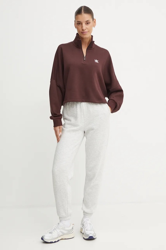 adidas Originals felpa IY4977 marrone AW24
