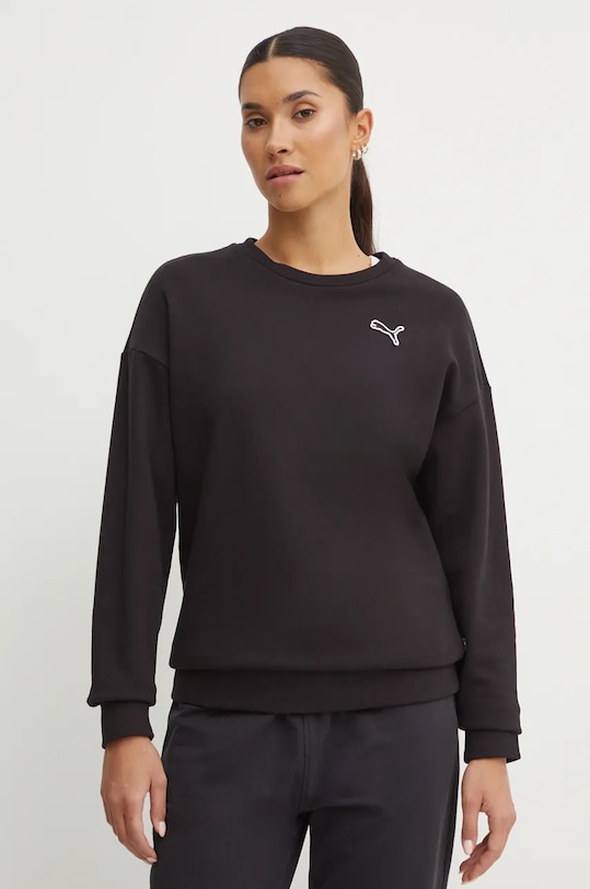 Бавовняна кофта Puma бавовна чорний 676803