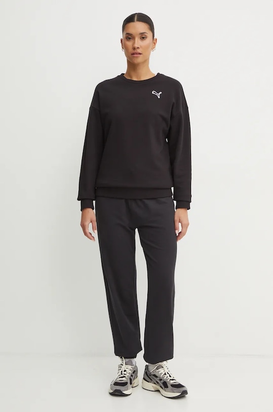 Бавовняна кофта Puma 676803 чорний AW24