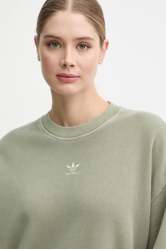 Бавовняна кофта adidas Originals зелений IX6977