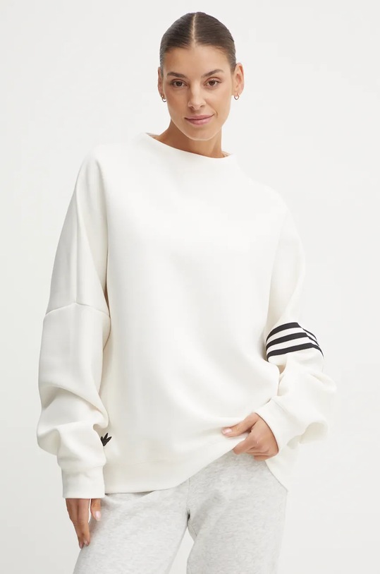 Dukserica adidas Originals Neuclassics bez kapuljače bež IX9873