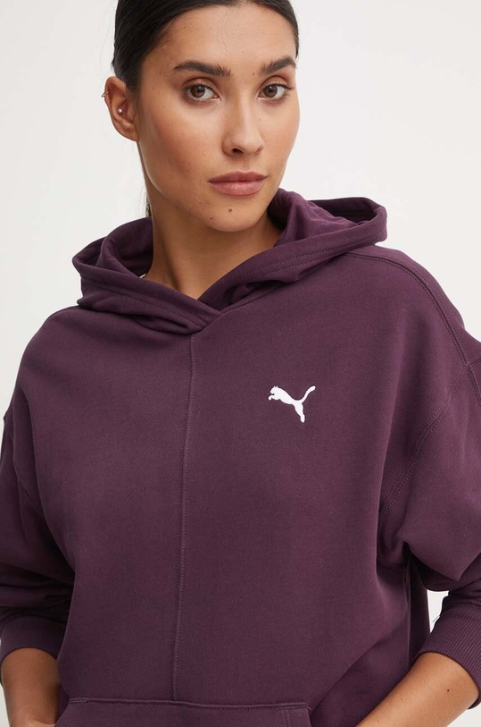 Puma bluza bawełniana fioletowy 682719