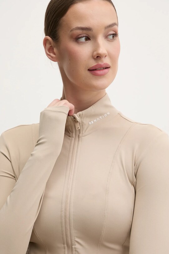 P.E Nation bluza treningowa Breakthrough beżowy 243J297