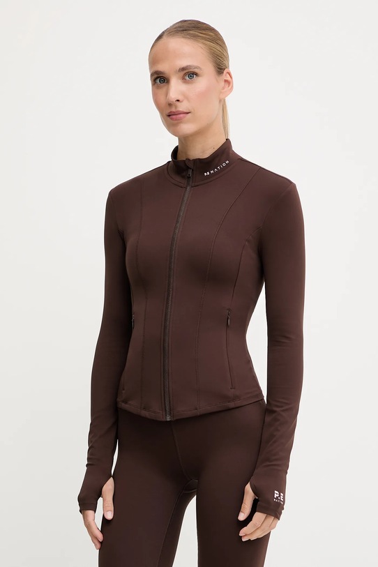 P.E Nation bluza treningowa Breakthrough brązowy 243J297