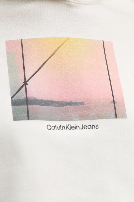 Calvin Klein Jeans hanorac de bumbac J20J224168 bej