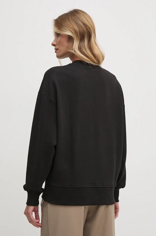 Ρούχα Βαμβακερή μπλούζα Calvin Klein Jeans J20J224177 μαύρο