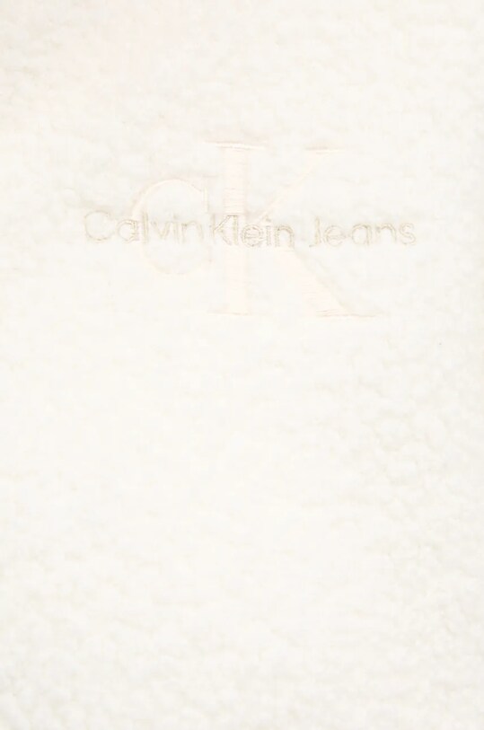 Calvin Klein Jeans gyapjú pulóver J20J224180 fehér