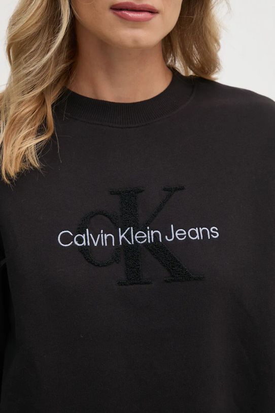 Pamučna dukserica Calvin Klein Jeans J20J224652 crna