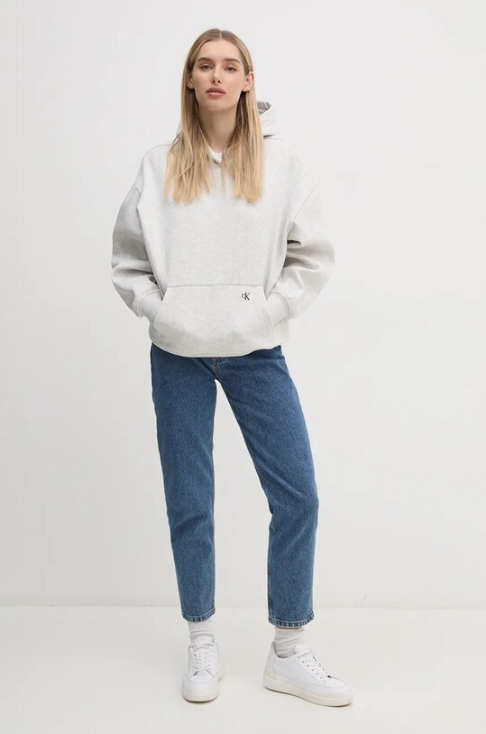 Calvin Klein Jeans felpa J20J224911 grigio NC24