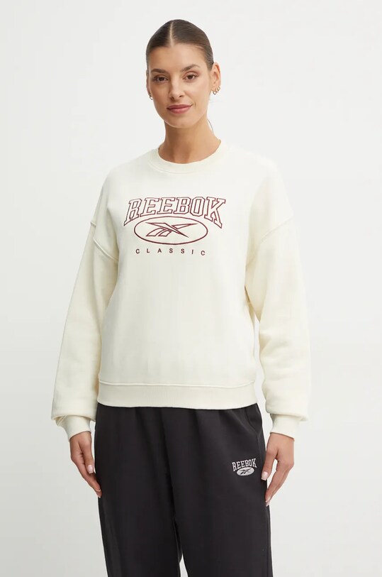 Reebok Classic hanorac de bumbac bej 100205214