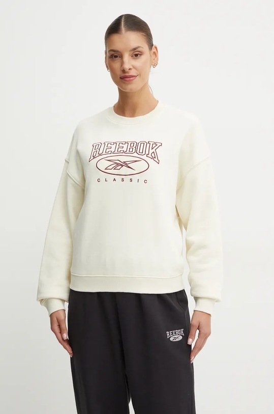 Reebok Classic bluza bawełniana beżowy 100205214