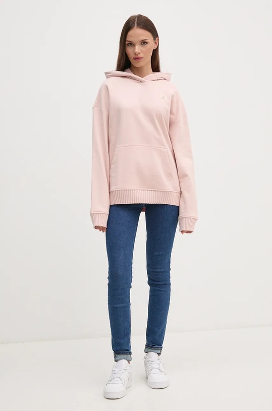 Calvin Klein Jeans hanorac de bumbac J20J224173 roz AW24