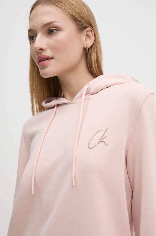 Calvin Klein Jeans hanorac de bumbac roz J20J224179