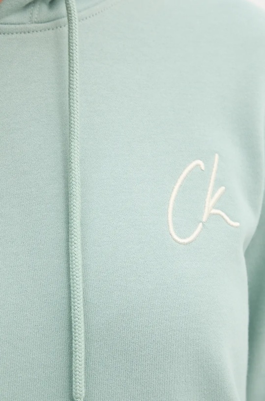 Βαμβακερή μπλούζα Calvin Klein Jeans J20J224179 πράσινο