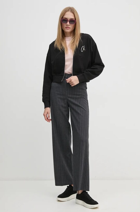 Памучен суичър Calvin Klein Jeans J20J224440 черен AW24