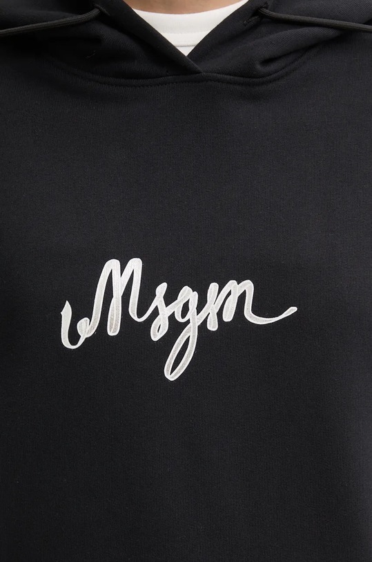 MSGM hanorac de bumbac negru 3742MDM108.247999