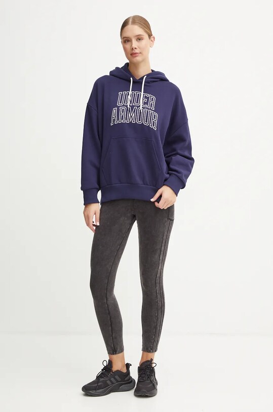 Under Armour bluza Icon HWT Terry 1386494 bleumarin AW24