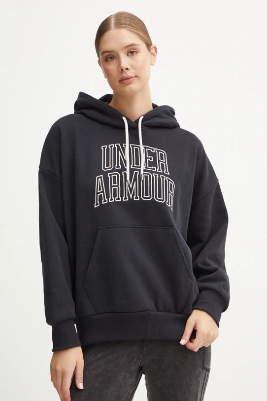 Кофта Under Armour Icon HWT Terry с капюшоном чёрный 1386494