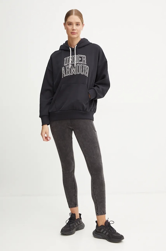 Under Armour bluza Icon HWT Terry 1386494 negru AW24