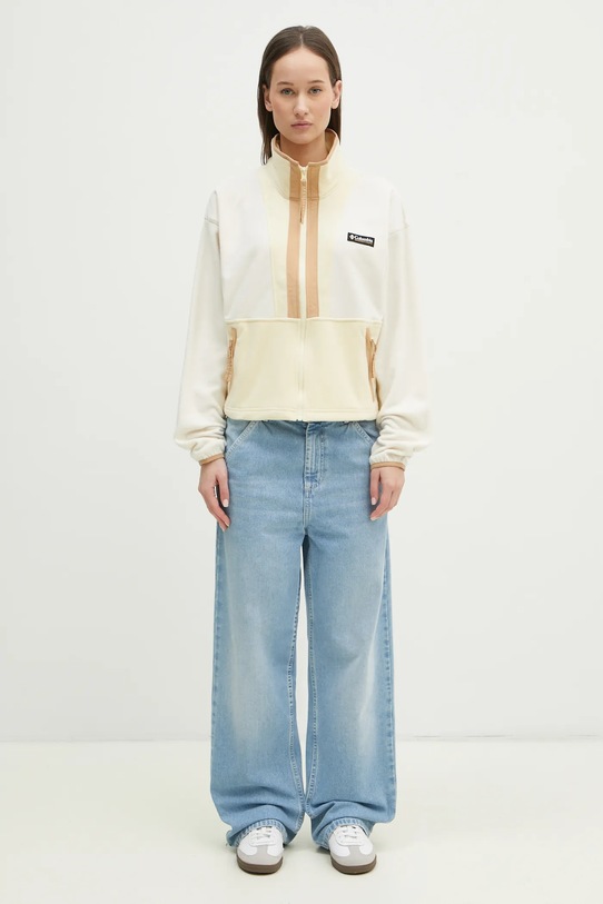 Поларен суичър Columbia Backbowl II FZ Fleece 2092163 бежов