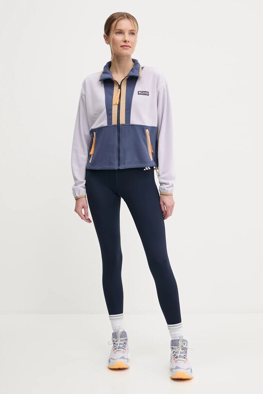 Columbia bluza polarowa Backbowl II FZ Fleece 2092163 fioletowy SS25
