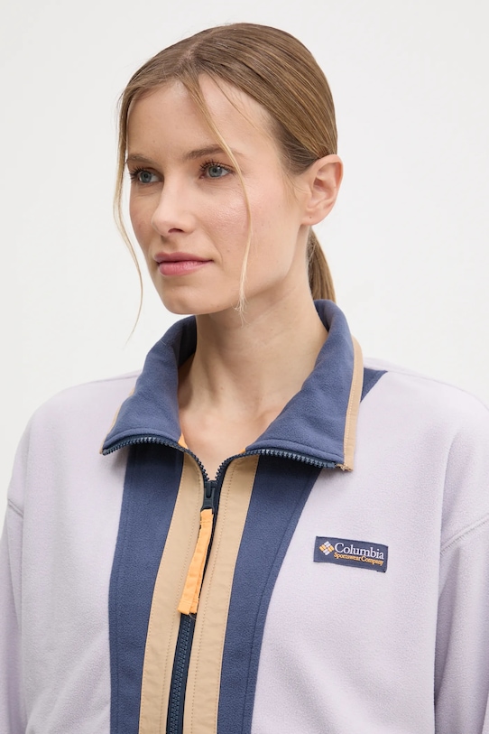 Columbia bluza polarowa Backbowl II FZ Fleece fioletowy 2092163