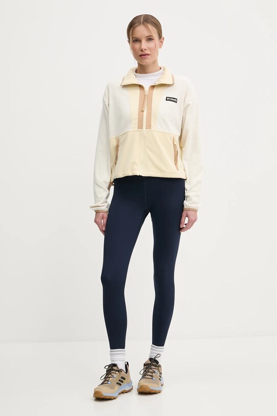 Columbia bluza polarowa Backbowl II FZ Fleece 2092163 żółty SS25