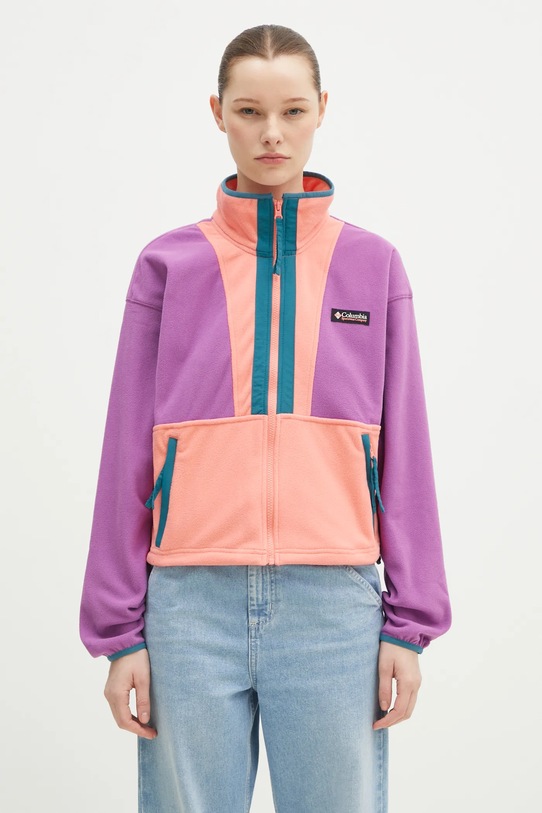 Флісова кофта Columbia Backbowl II FZ Fleece без капюшона фіолетовий 2092163