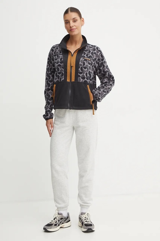 Dukserica od flisa Columbia Backbowl II Printed FZ 2098513 crna AW24